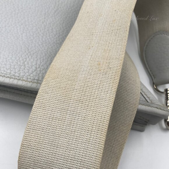 Authentic HERMES Grey Clemence Evelyne I GM Crossbody Bag - Picture 7 of 15